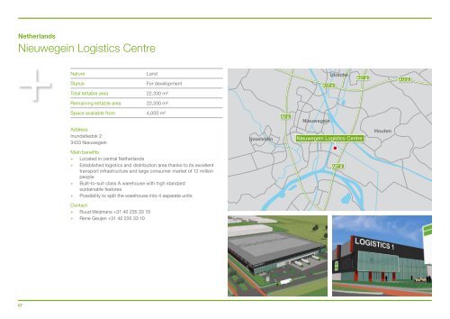 European logistics vacancies+land banks - Goodman