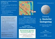 5. Deutscher Geologentag - DGG