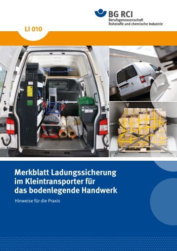 Merkblatt Ladungssicherung im Kleintransporter für das ...