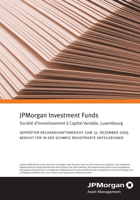 Jpmorgan Investment Funds