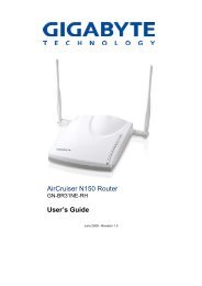 AirCruiser N150 Router User's Guide - Gigabyte