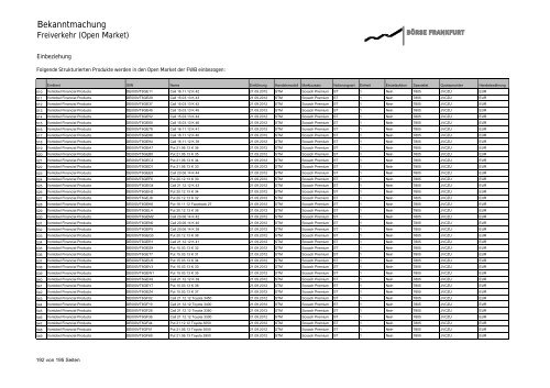 Diverse Emittenten - Xetra