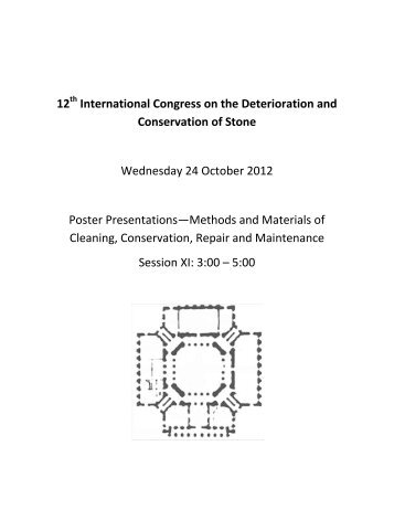 International Congress on the Deterioration and Conservation of Stone