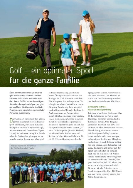 Golf in Südtirol 2020