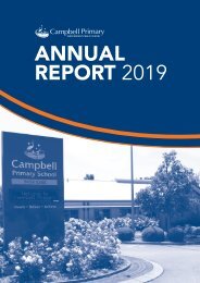 Campbell Primary School Annual Report 2019