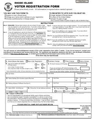 Rhode Island voter registration form - Long Distance Voter