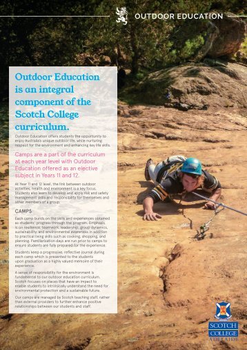 Outdoor Education | Scotch College Adelaide