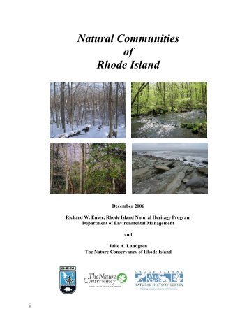 Natural Communities of Rhode Island - University of Rhode Island
