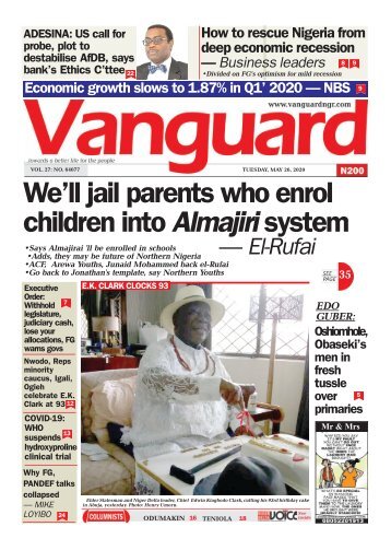 26052020 - We'll jail parents who enrol children into Almajiri system