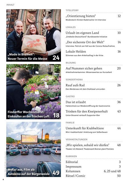 STADTMAGAZIN Bremen Juni 2020