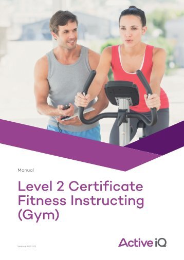 Active IQ Level 2 Certificate in Fitness Instructing (Gym) - sample manual