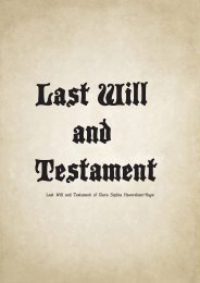 Last Will & Testimony