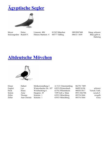 Zwerg Wyandotten - Landesverband Bayern