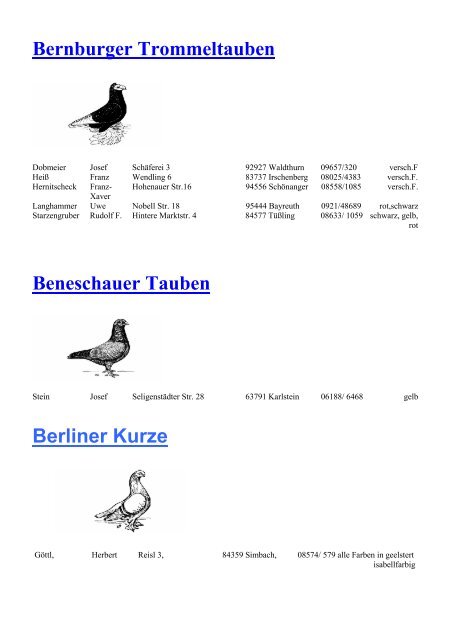 Zwerg Wyandotten - Landesverband Bayern