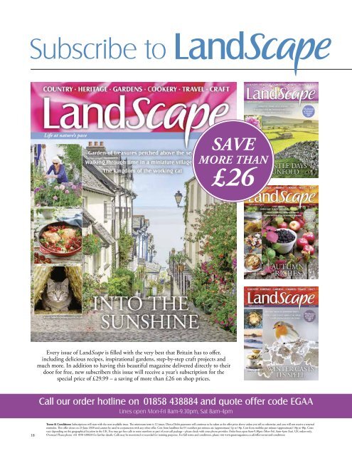 LandScape Craft and Cookery Special