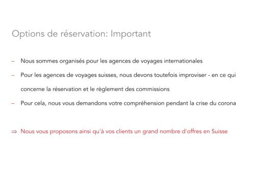 Options de réservation des agences de voyage