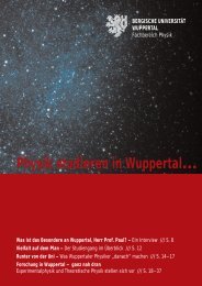 Physik studieren in Wuppertal… - Astroteilchenphysik - Bergische ...