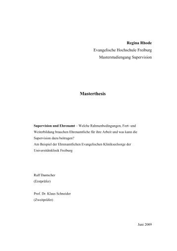 Masterthesis - arhode.de