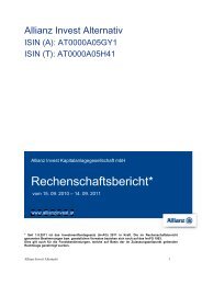 Allianz Invest Kapitalanlagegesellschaft mbh - Allianz ...