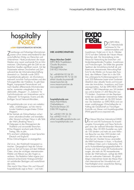 Unsere Argumente - hospitalityInside