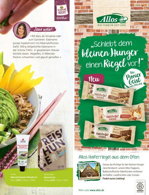 Alnatura Kostbar-Rezeptjournal 2. Ausgabe 2020