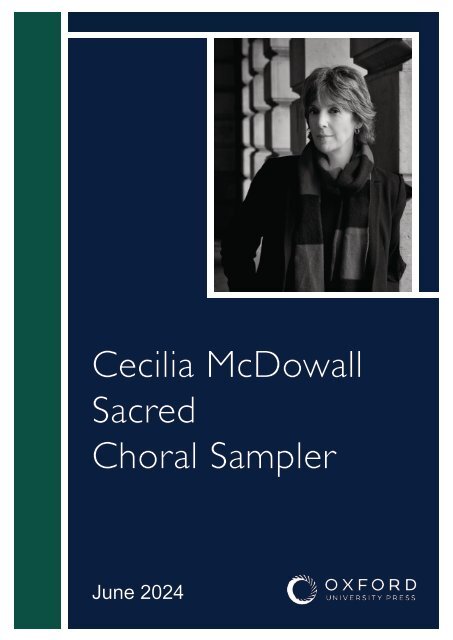 Cecilia McDowall - Mixed Voices Sacred Choral Sampler