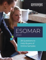 Prodege ESOMAR, May 2020