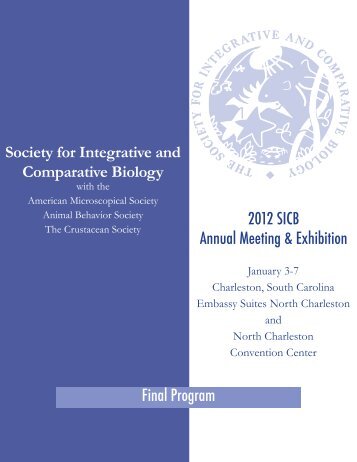 2012 SICB Annual Meeting & Exhibition Final Program Society for ...