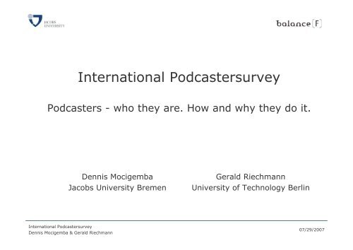 International Podcastersurvey