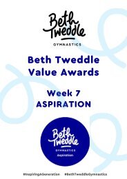 Beth Tweddle Value Awards: Aspiration