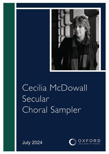 Cecilia McDowall - Mixed Voices Secular Choral Sampler