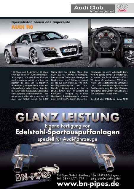 DIE HORCH-STORY - Audi Club International