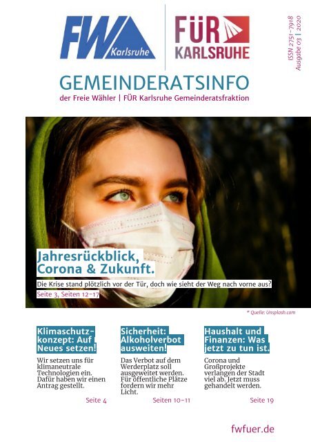 Jahresrückblick, Corona & Zukunft. Gemeinderatsinfo #3 | 2020