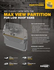 Ranger Design Max View Clear Van Partition Brochure