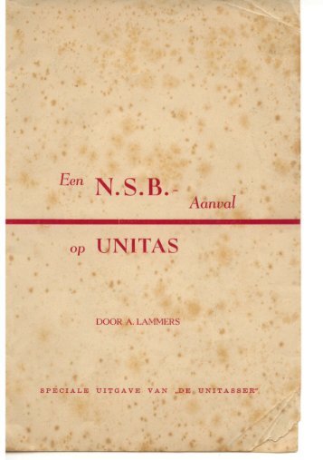 Een NSB-aanval op Unitas