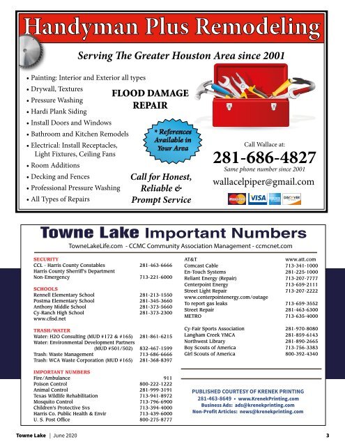 Towne Lake June 2020