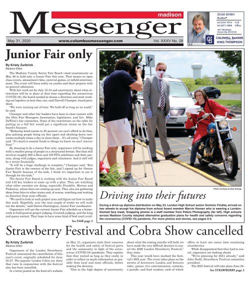 Madison Messenger - May 31st, 2020