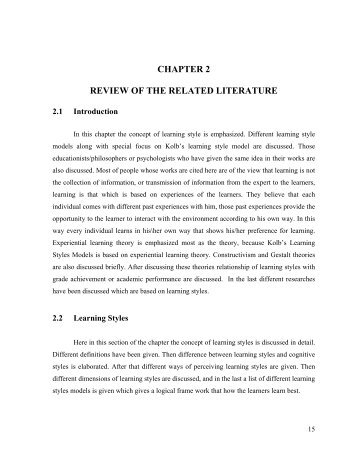 concept preliminary literature review example