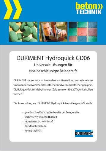 Hydroquick GD06 - Betontechnik