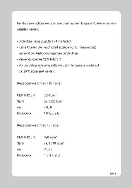 Hydroquick GD06 - Betontechnik