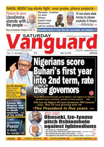 30052020 - Nigerians score Buhari's first year into 2nd term, rate their governors