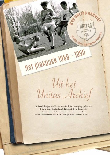 GVV Unitas Plakboek 1989-1990