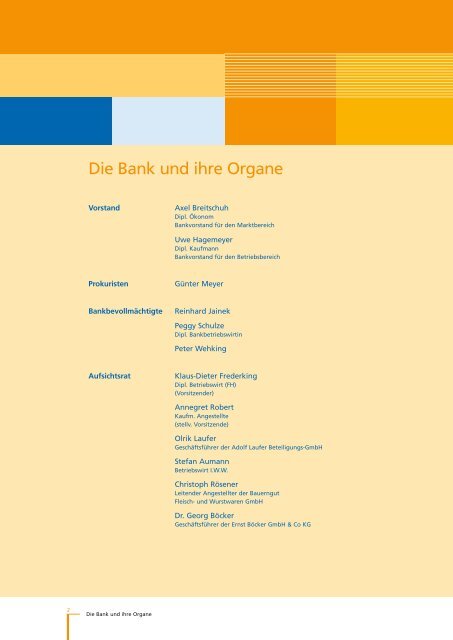 PDF Geschäftsbericht 2009 - Volksbank Minden eG