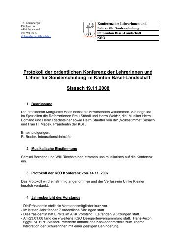 KSO Konferenz Prot. 08 - Das Neueste aus dem Vorstand der AKK