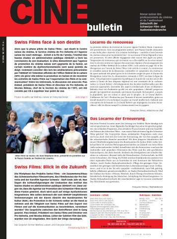 brèves/kurz - Cine-Bulletin