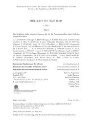 Bulletin IFS ITMS IRMS 18 (2011)