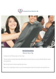 Newsletter 5- Never give up