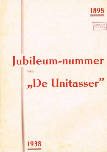 GVV Unitas Jubileumboek 1938