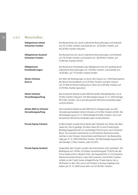 Teil 1 Jahresbericht - Personalvorsorgekasse der Stadt Bern