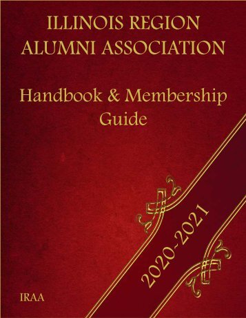 IRAA Handbook and Membership Guide Final